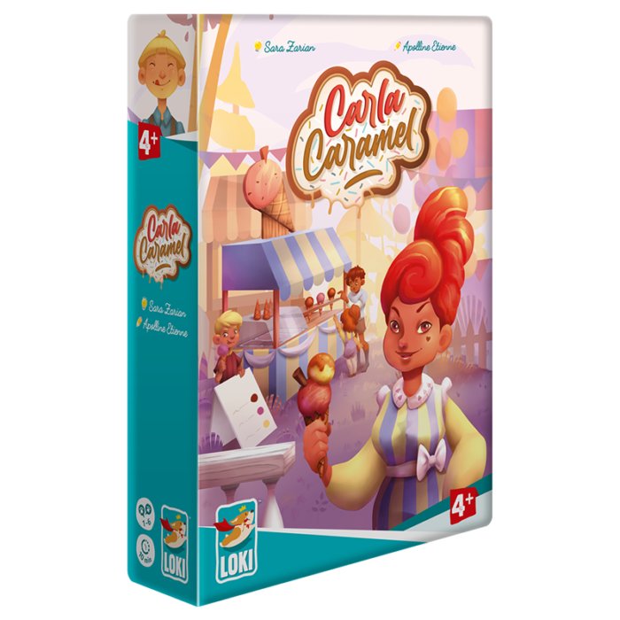 carla caramel en jogo de tabuleiro